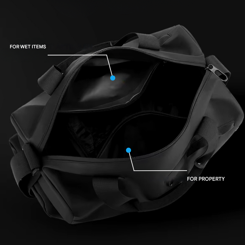 FlexBag Pro Waterproof Sports Bag with Shoe Compartment