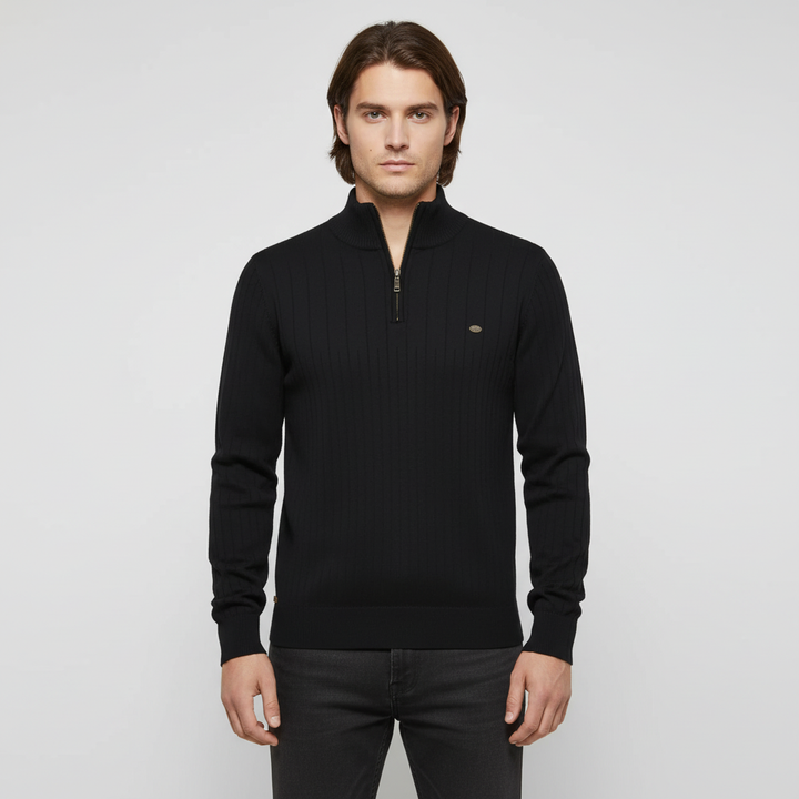 Strickpullover Mit Reißverschluss - CollarSweater