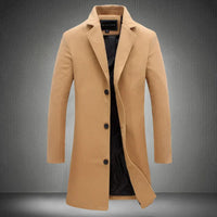 Stylish Wool Men's Coat - Maxwell
