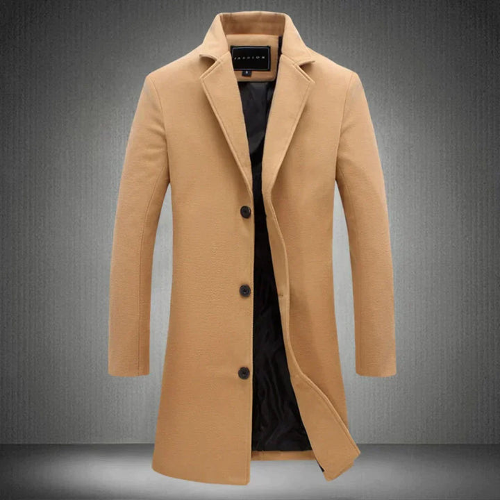 Stylish Wool Men's Coat - Maxwell