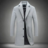 Stylish Wool Men's Coat - Maxwell
