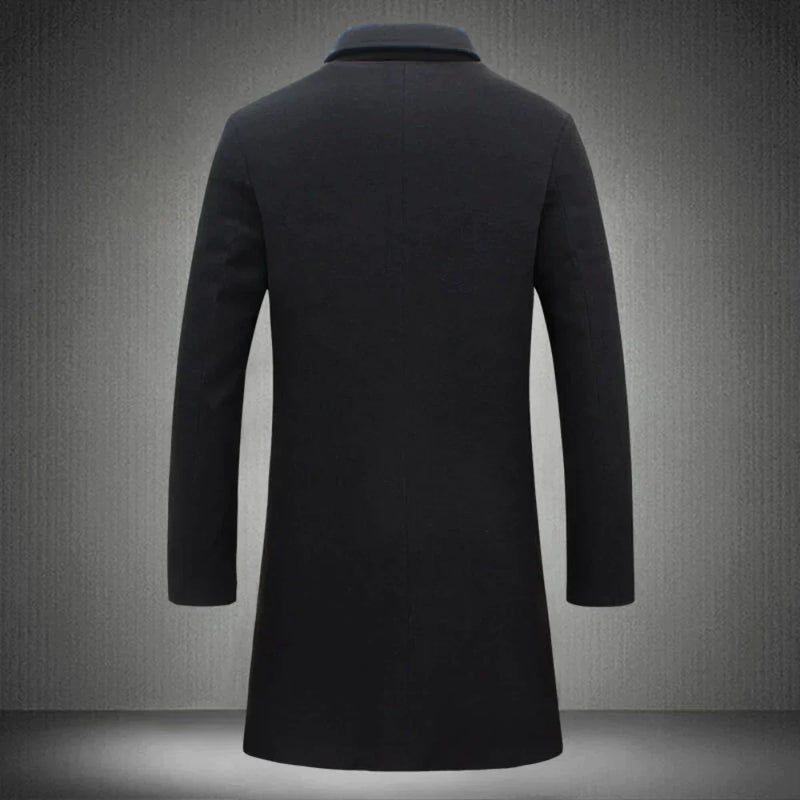 Stylish Wool Men's Coat - Maxwell