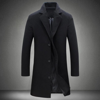Stylish Wool Men's Coat - Maxwell