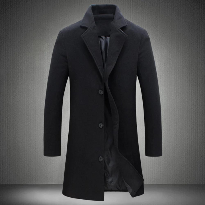 Stylish Wool Men's Coat - Maxwell