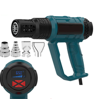 2000W Industrial Electric Heat Gun with Digital LCD Display Adjustable Temp – ProTherm
