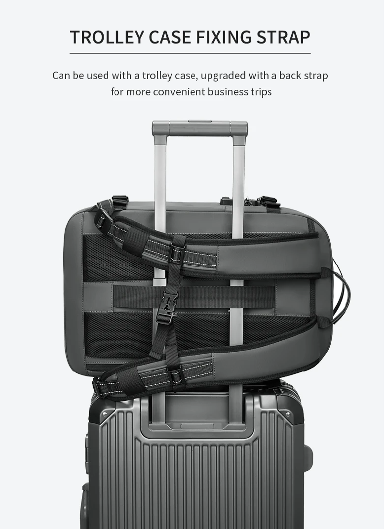 Expandable Waterproof Laptop & Vacuum Compression Travel Backpack