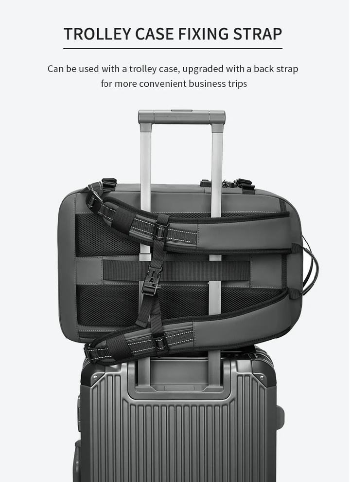 Expandable Waterproof Laptop & Vacuum Compression Travel Backpack