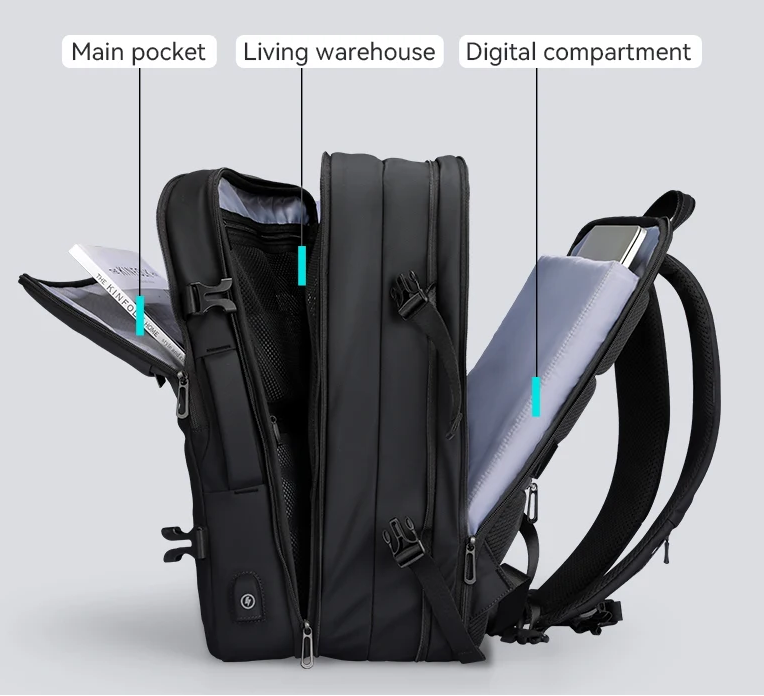 Expandable Waterproof Laptop & Airline Travel Backpack