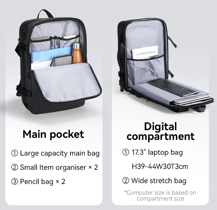 Expandable Waterproof Laptop & Airline Travel Backpack