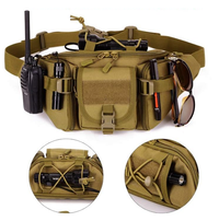 Waterproof Tactical Waist Pack with Molle System and Multi-Pockets