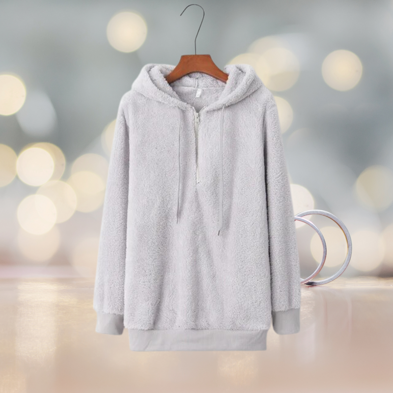 Soft ladies' hoodie jacket for autumn – Amalia