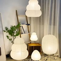 Wabi-Sabi Standing LED Lamp made of Rice Paper - ZenAura