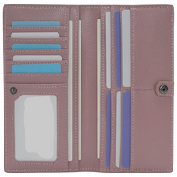 Ultra-thin RFID Blocking Leather Card Wallet - Renée