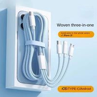 3-in-1 Fast Charging Cable 100W – PowerLink (1+1 FREE)