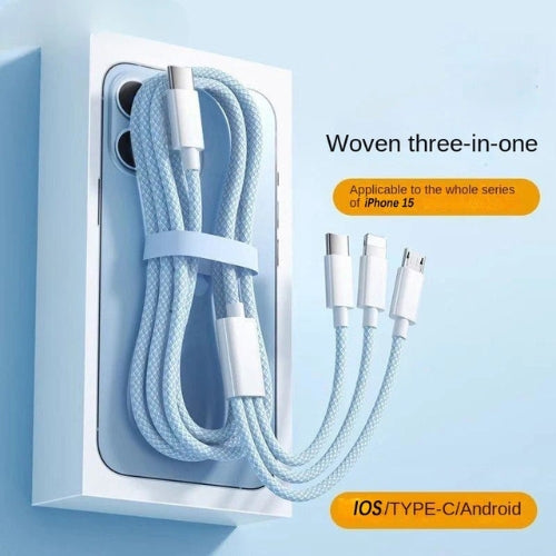 3-in-1 Fast Charging Cable 100W – PowerLink (1+1 FREE)