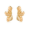 Golden Petal Stud Earrings | Elegant Floral Design