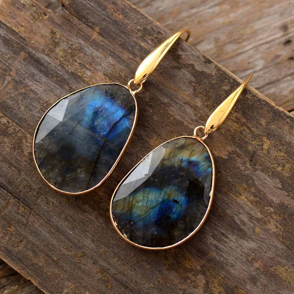 Labradorite Dreamy Earrings - Lunaris