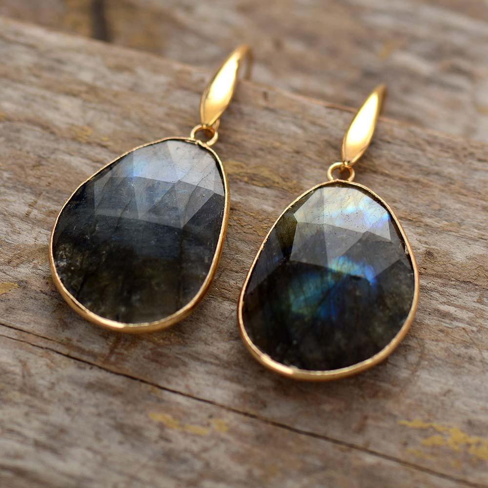 Labradorite Dreamy Earrings - Lunaris