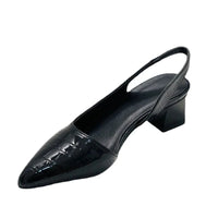 Orthopedic Croco Brown Pumps - Lara
