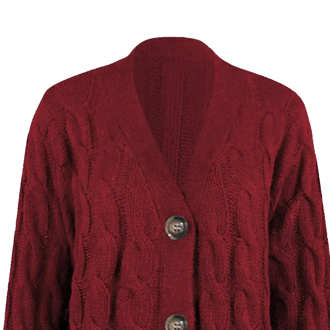Knitted Women's Cardigan with Buttons – Noor