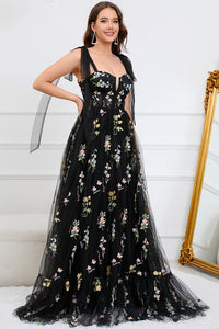 Trendy Tulle A-Line Evening Dress - Isabella