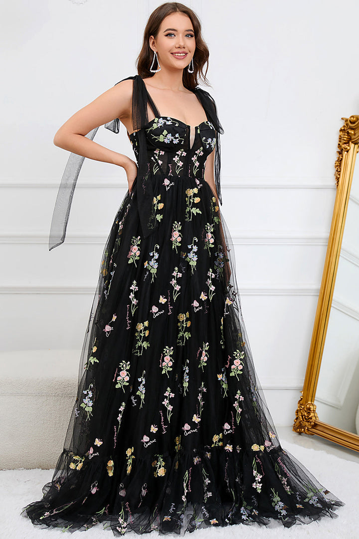 Trendy Tulle A-Line Evening Dress - Isabella