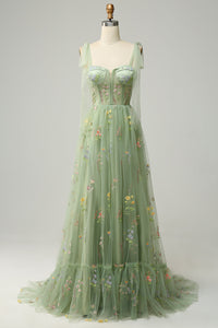 Trendy Tulle A-Line Evening Dress - Isabella