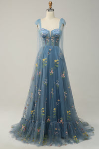 Trendy Tulle A-Line Evening Dress - Isabella