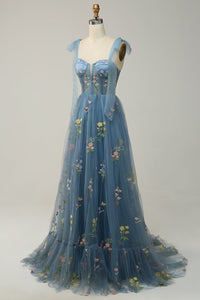 Trendy Tulle A-Line Evening Dress - Isabella