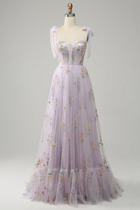 Trendy Tulle A-Line Evening Dress - Isabella