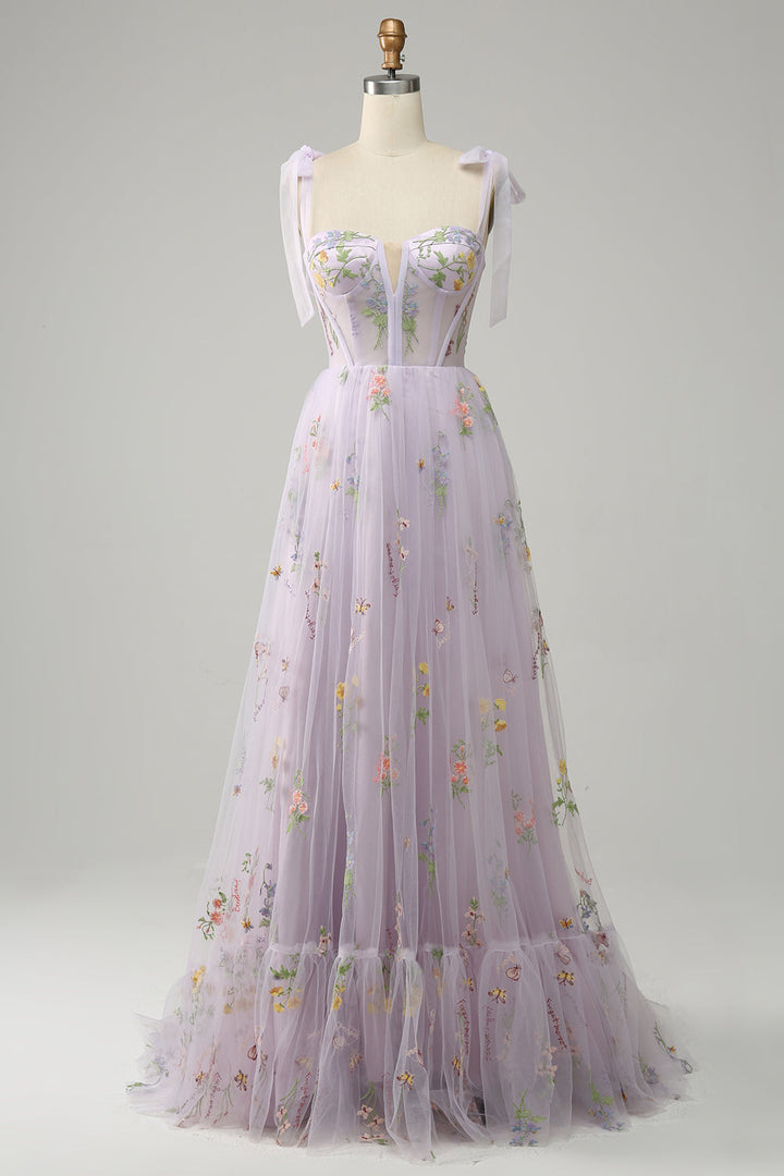 Trendy Tulle A-Line Evening Dress - Isabella