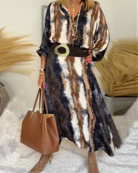 Autumn Maxi Dress with Print – Marise