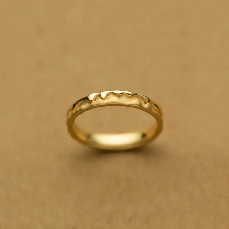 Stylish Golden Honey Ring – Sienna