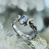 Stylish Moonstone Statement Ring - Iris