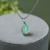 Minimalist Teardrop Opal Pendant Necklace - Selina