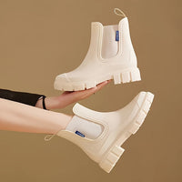 Ladies' mid-height waterproof rain boots with anti-slip sole – Selora