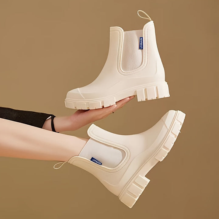 Ladies' mid-height waterproof rain boots with anti-slip sole – Selora