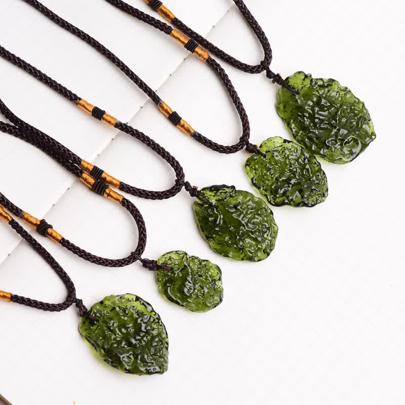 Purification Green Moldavite Necklace - Alina