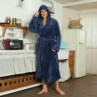 AA OUT OF STOCK Luxury Men's Bathrobe - Robbie-Dark grey-S/M-State of Style