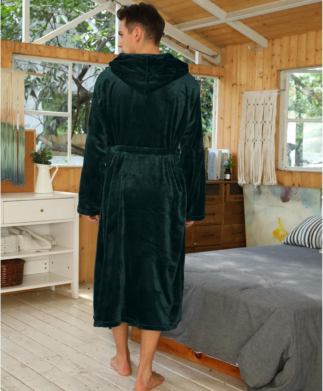 AA OUT OF STOCK Luxury Men's Bathrobe - Robbie-Dark grey-S/M-State of Style