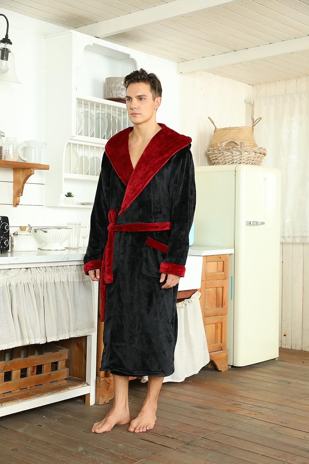 AA OUT OF STOCK Luxury Men's Bathrobe - Robbie-Dark grey-S/M-State of Style