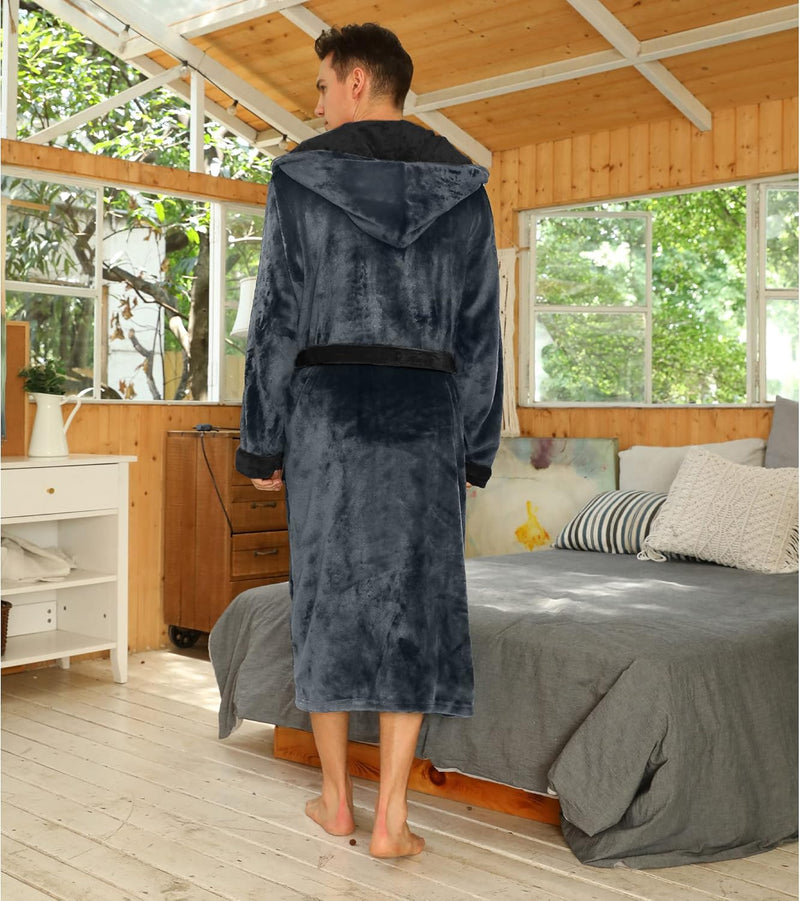 AA OUT OF STOCK Luxury Men's Bathrobe - Robbie-Dark grey-S/M-State of Style