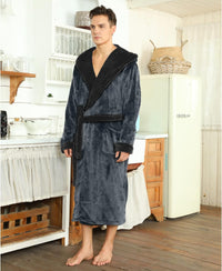 AA OUT OF STOCK Luxury Men's Bathrobe - Robbie-Dark grey-S/M-State of Style