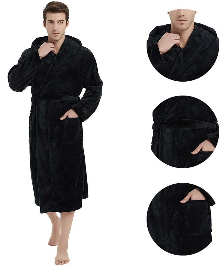 AA OUT OF STOCK Luxury Men's Bathrobe - Robbie-Dark grey-S/M-State of Style