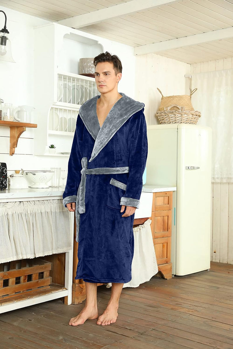 AA OUT OF STOCK Luxury Men's Bathrobe - Robbie-Dark grey-S/M-State of Style