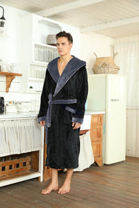 AA OUT OF STOCK Luxury Men's Bathrobe - Robbie-Dark grey-S/M-State of Style
