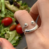 Mila Adjustable Smiley Ring – Playful & Stylish Accessory