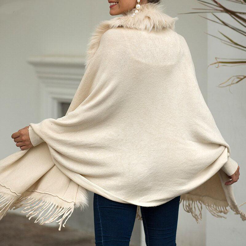 AbbysScarf – Women's Faux Fur Winter Scarf-Apricot-One Size Scarf-State of Style
