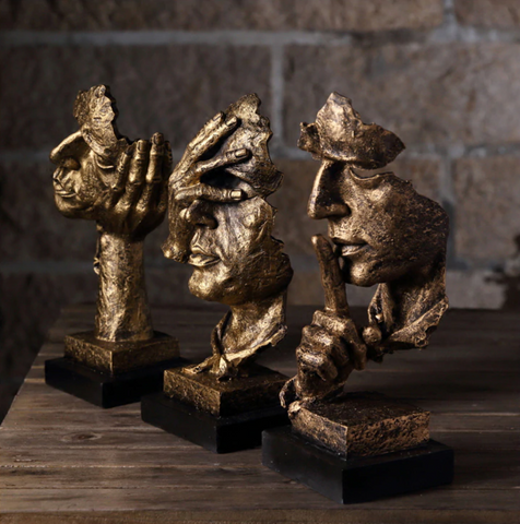 Abstract Golden Sculpture – Soren-Silent-State of Style