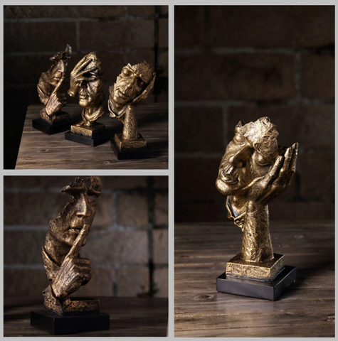Abstract Golden Sculpture – Soren-Silent-State of Style